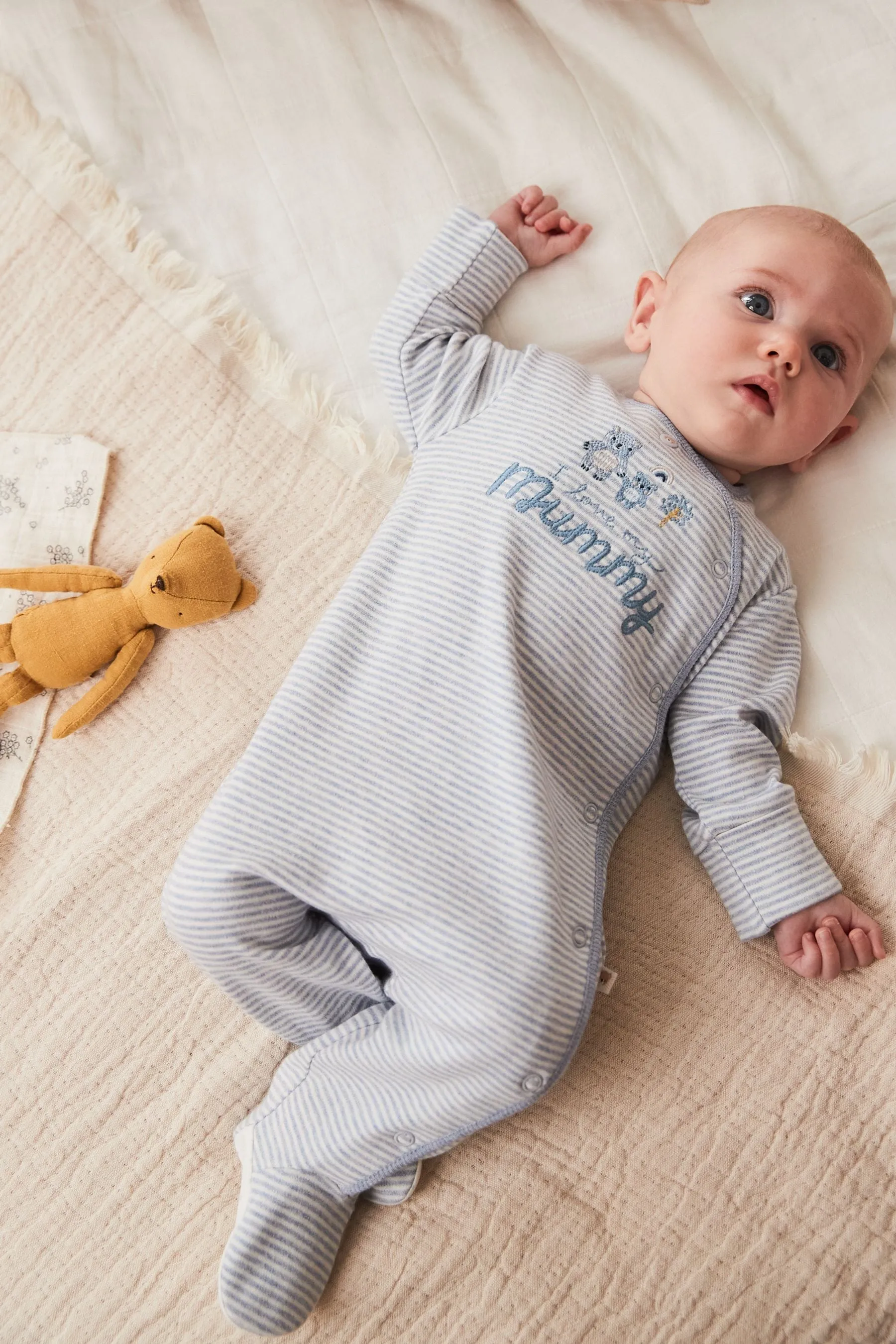 100% Cotton Bear Family Sleepsuit (0-2yrs)    