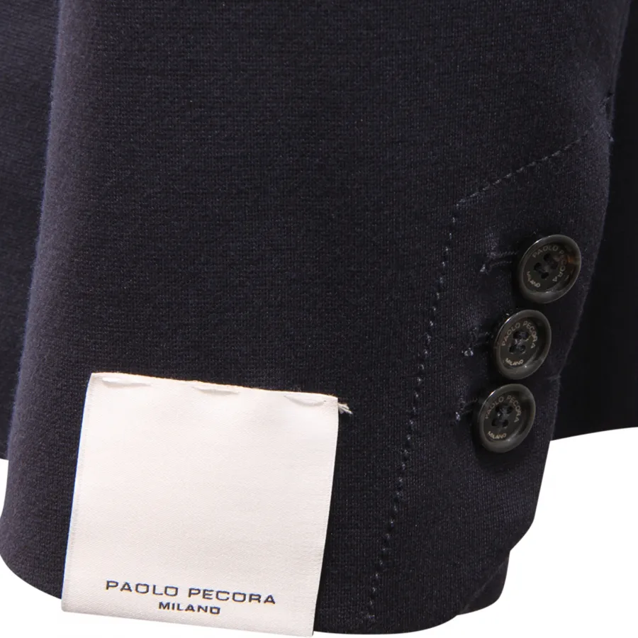 9887AU GIACCA UOMO PAOLO PECORA MAN JERSEY JACKET BLUE