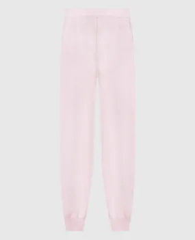 Allude Pantaloni della tuta in cashmere rosa 23511117