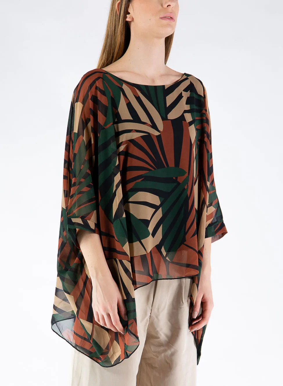 blusa loose tunic