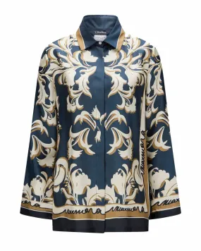 Blusa Primula seta blu