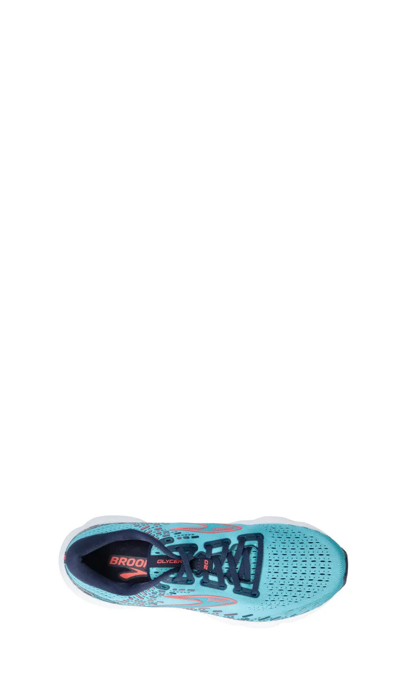 BROOKS Sneaker uomo azzurra/rossa