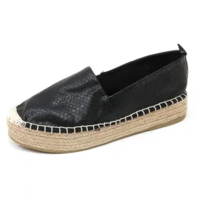 C6910 scarpa donna IMPERFECT espadrillas nero shoe woman