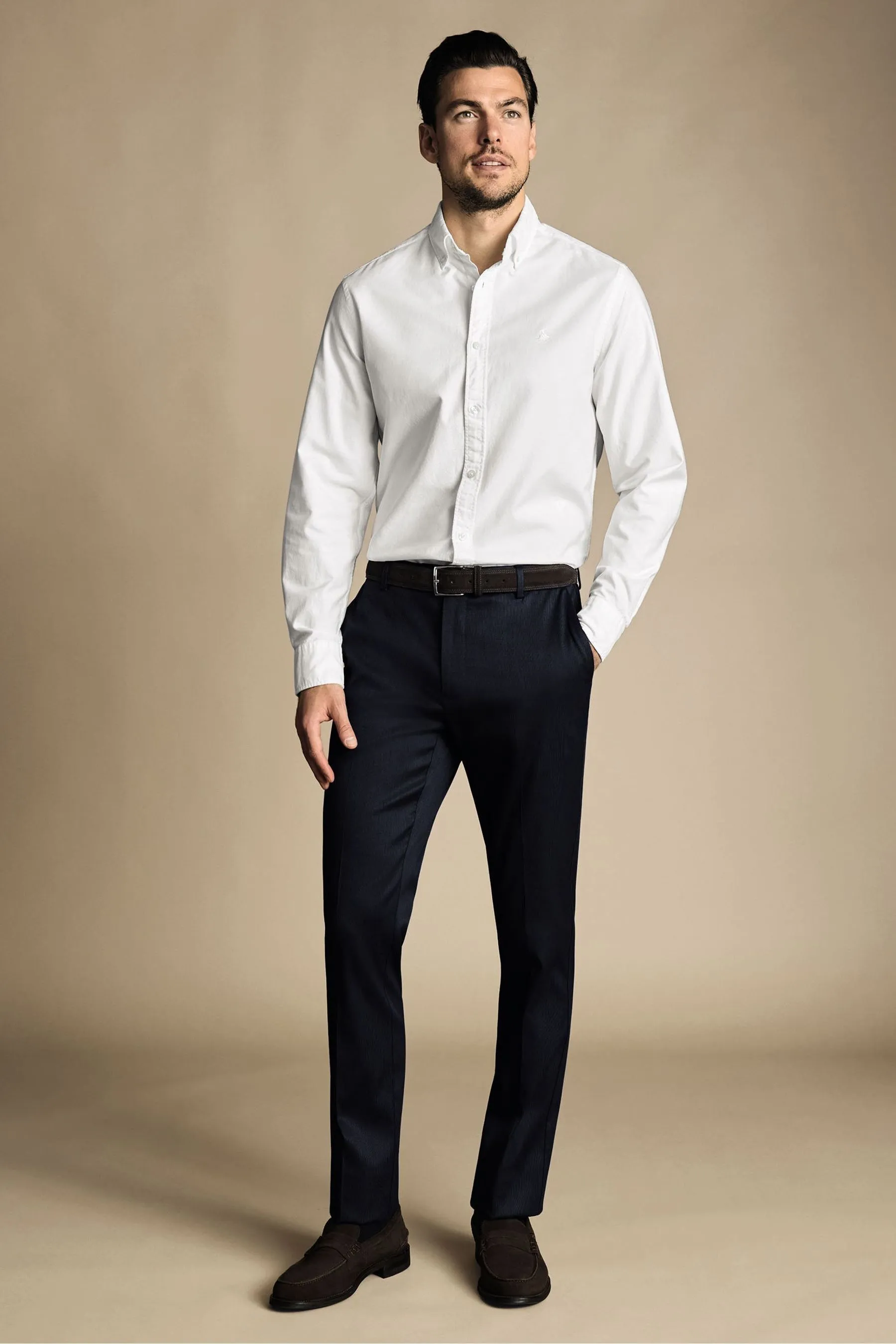 Charles Tyrwhitt Classic - Pantaloni elegante testurizzata