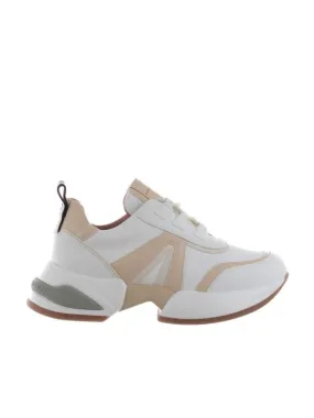 Chunky sneaker marble in pelle