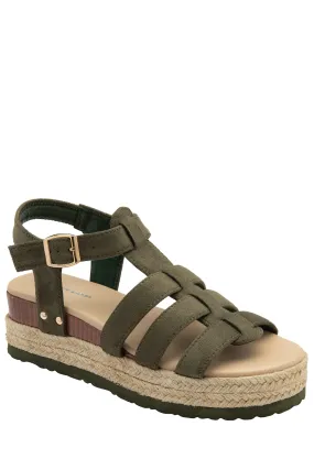 Dunlop Ladies - Sandali stile espadrillas flatform