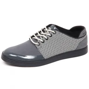 E8138 (WITHOUT BOX) sneaker uomo grey/black CCILU tissue/eco suede shoe man