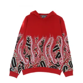 felpa cappuccio uomo letterz hoodie RED