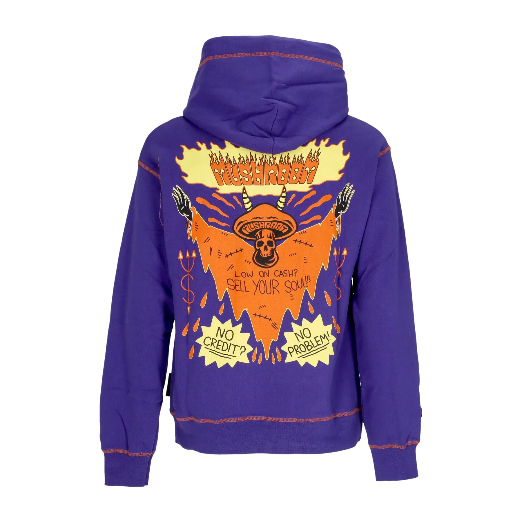 Felpa Cappuccio Uomo Vampire Hoodie Purple