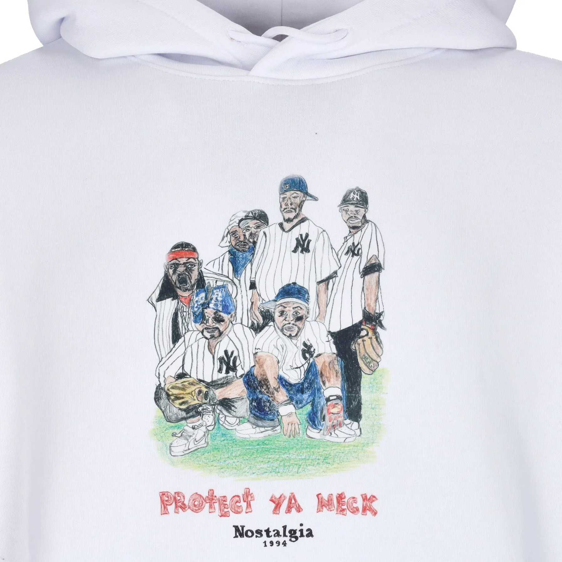 Felpa Cappuccio Uomo Wu Tang Hoodie White
