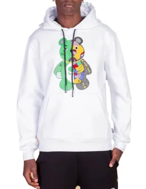 Felpa con cappuccio Anatomy Bear Hoodie Bianco