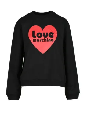 Felpa con cappuccio Love Moschino  Nero