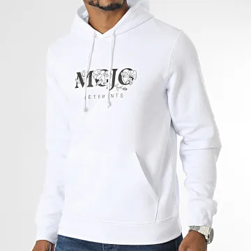 Felpa con cappuccio Mojo Bianco