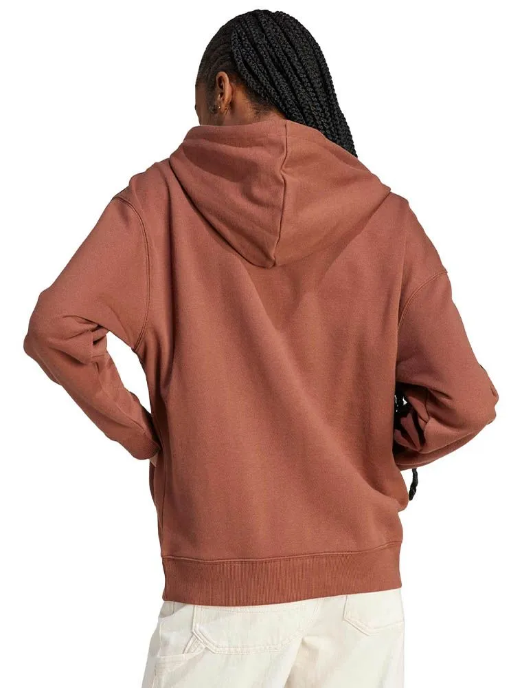 Felpa Sportiva Aperta Adidas - Brown