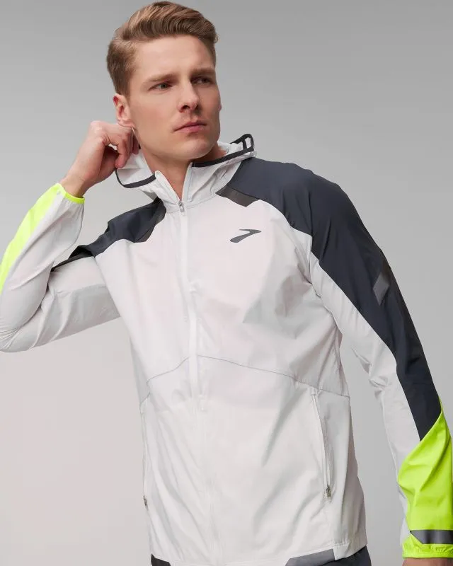 Giacca da corsa da uomo Brooks Run Visible Convertible Jacket