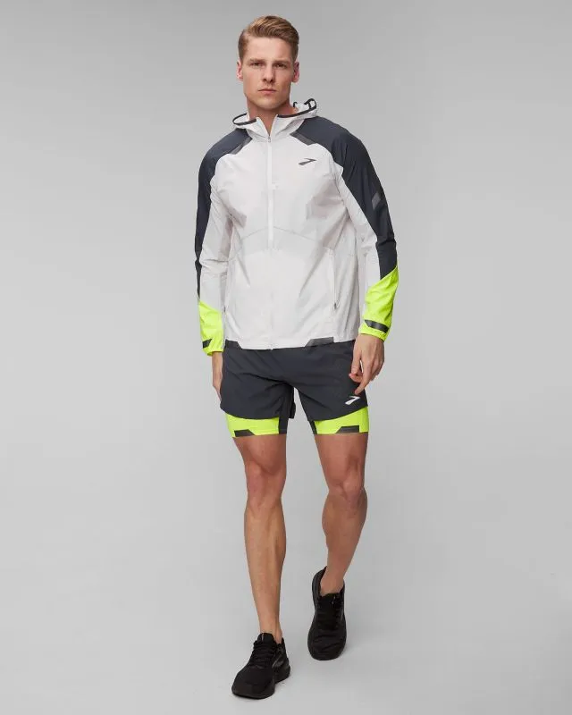 Giacca da corsa da uomo Brooks Run Visible Convertible Jacket