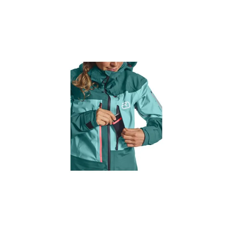 Giacca da freeride Ortovox 3l Guardian Shell Jacket (Pacific Green) donna