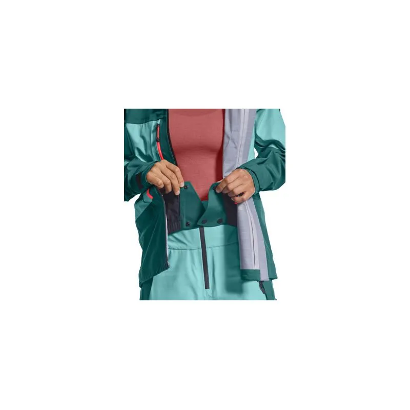 Giacca da freeride Ortovox 3l Guardian Shell Jacket (Pacific Green) donna