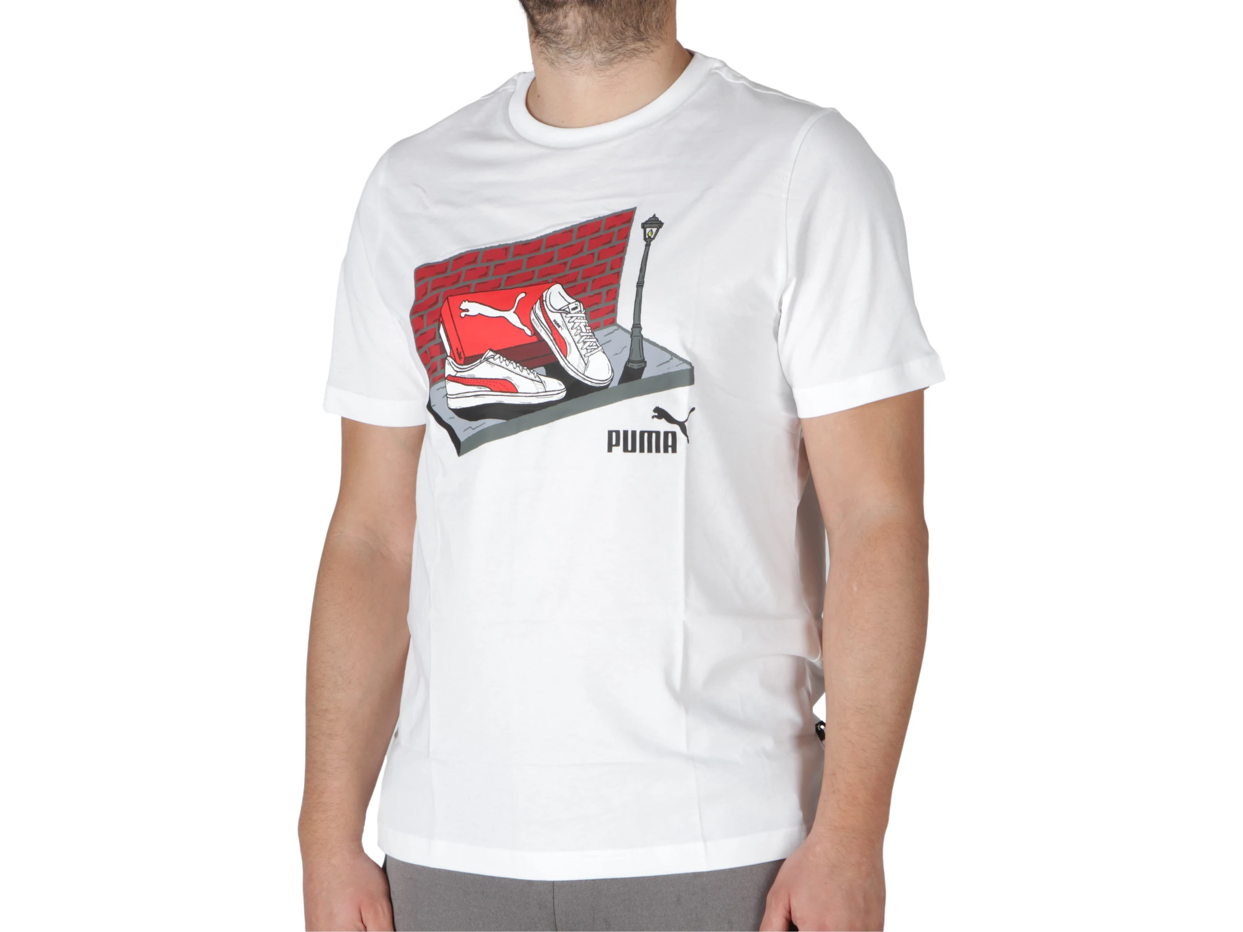 Graphics Sneaker Box Tee White