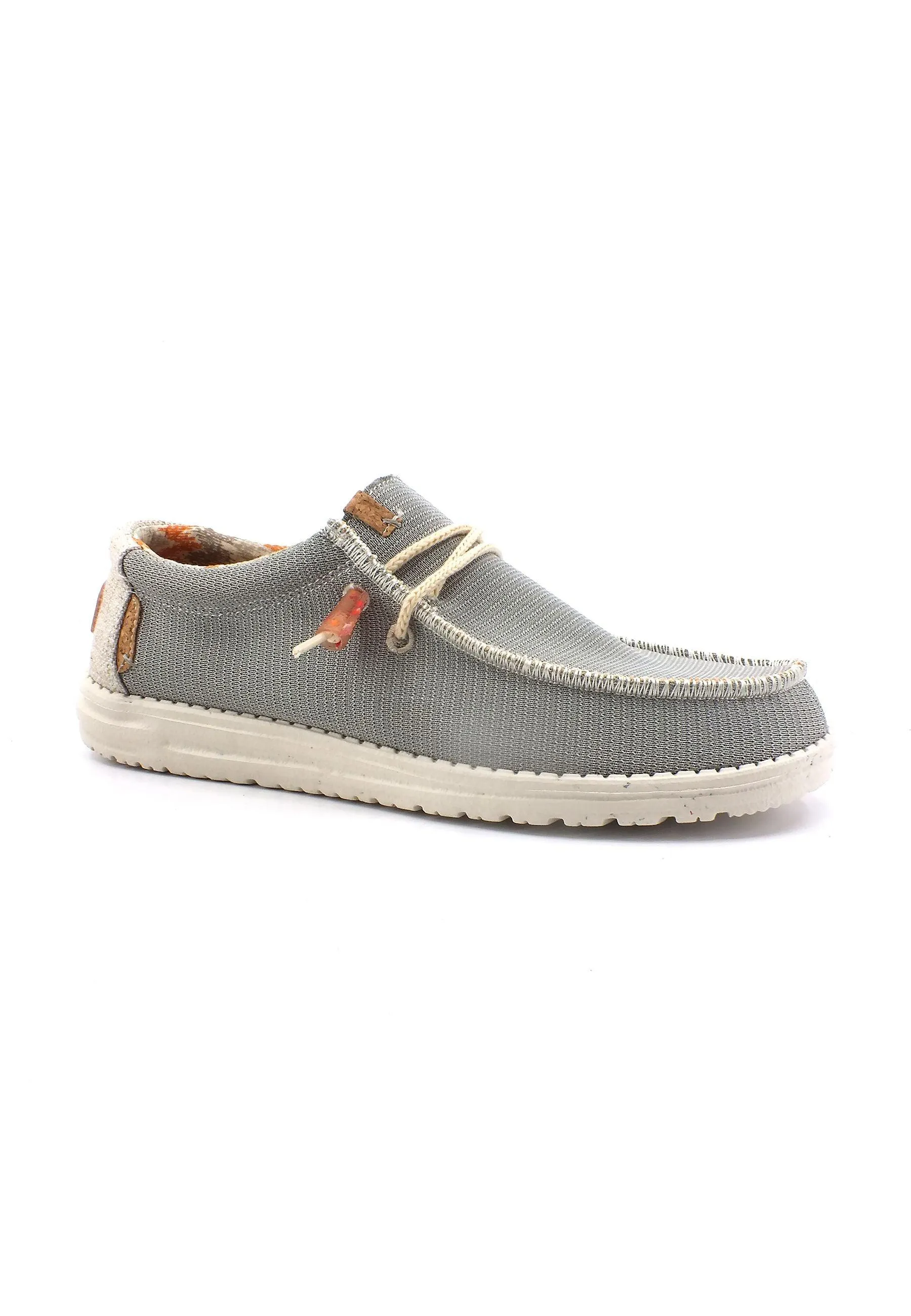 HEY DUDE Wally Knit Sneaker Vela Uomo Cobblestone 40007-2V3