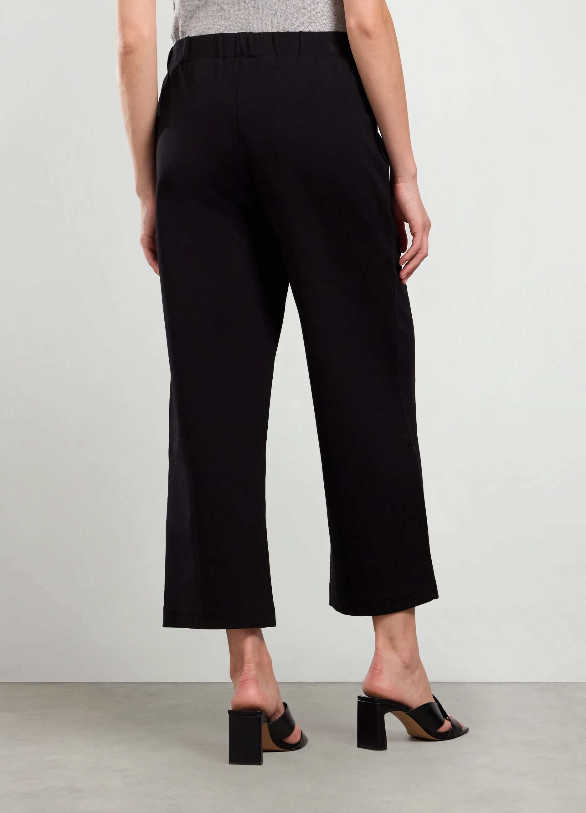 IWIE  Pantaloni cropped in punto Milano donna