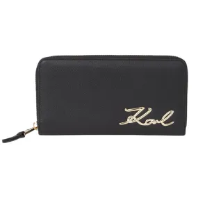 Karl Lagerfeld portafoglio nero signature 2.0