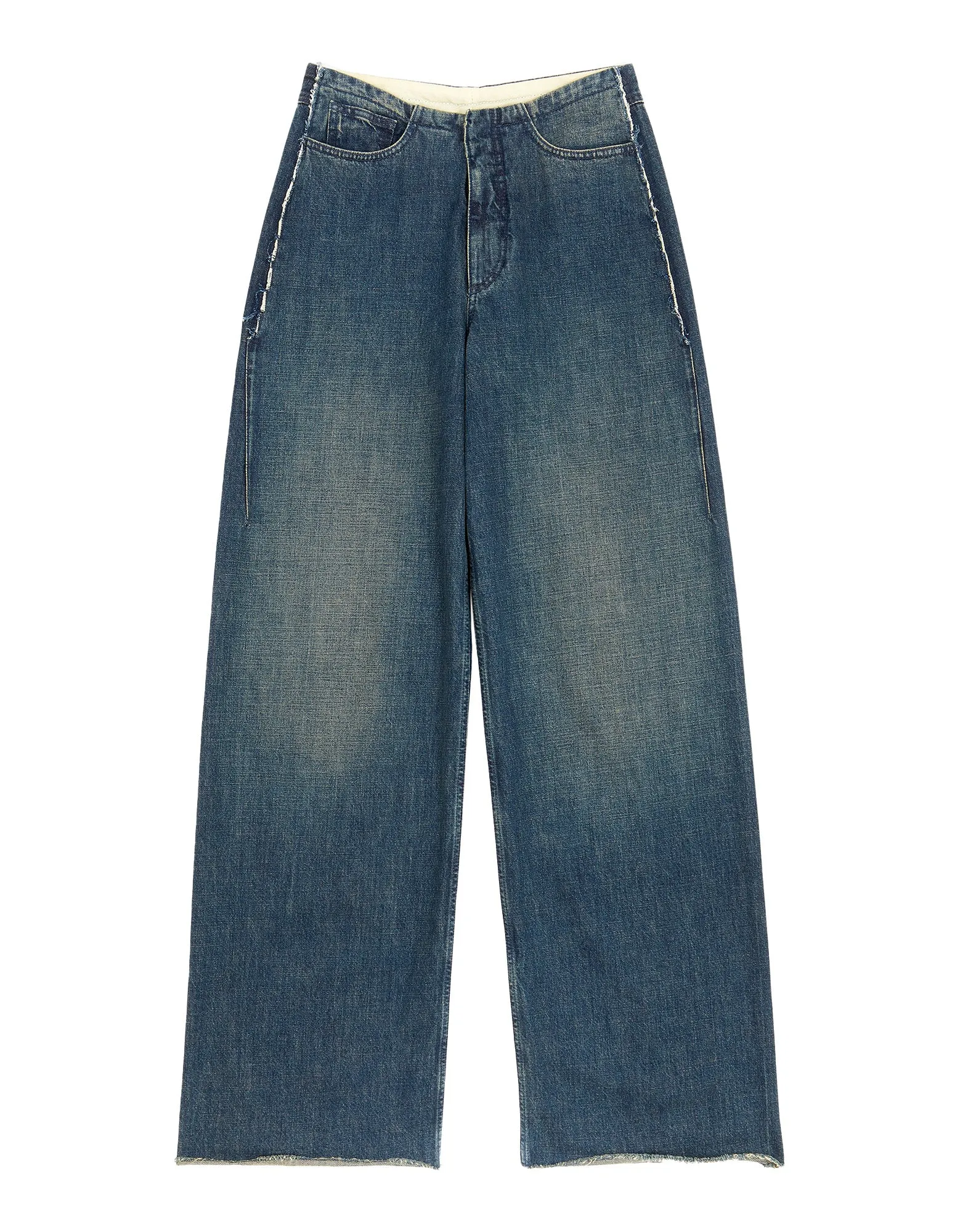 MM6 MAISON MARGIELA Pantaloni 5 Tasche in Denim Blu