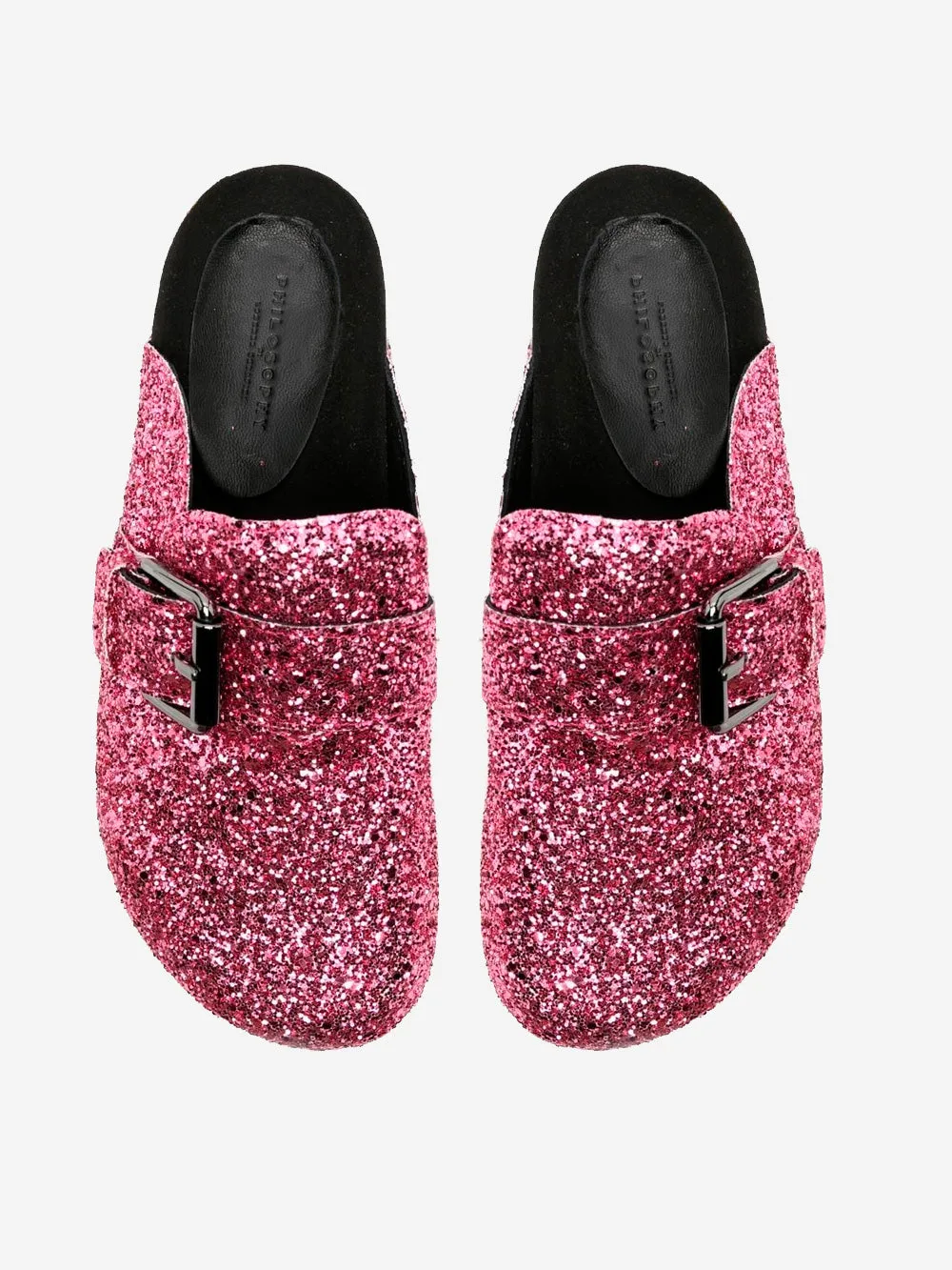 Mules con glitter