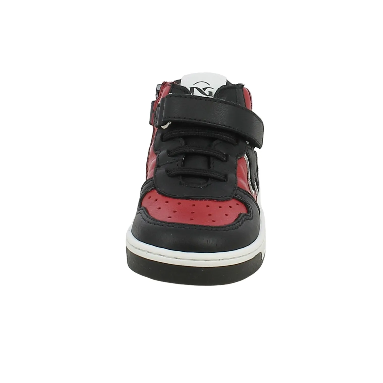 NeroGiardini  Sneaker bicolor con stella e strappo 