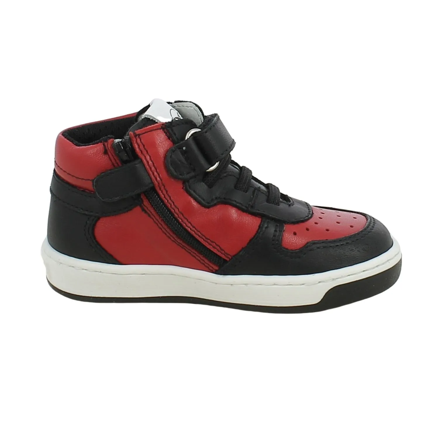 NeroGiardini  Sneaker bicolor con stella e strappo 