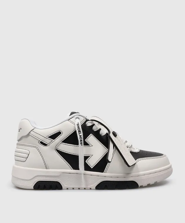 Off-White Sneaker OUT OF OFFICE in pelle con logo OWIA259C99LEA014