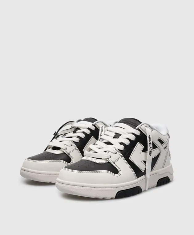 Off-White Sneaker OUT OF OFFICE in pelle con logo OWIA259C99LEA014