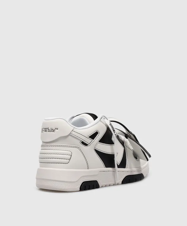 Off-White Sneaker OUT OF OFFICE in pelle con logo OWIA259C99LEA014