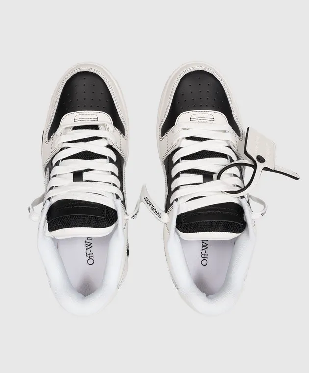 Off-White Sneaker OUT OF OFFICE in pelle con logo OWIA259C99LEA014