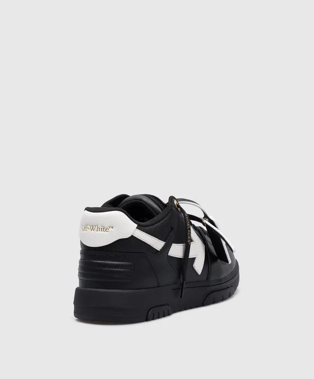 Off-White Sneaker Out Of Office in pelle nera OMIA189F24LEA00D