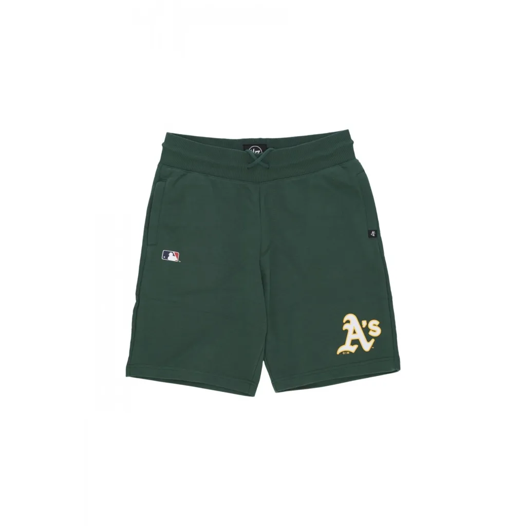pantalone corto tuta uomo mlb imprint helix shorts oakath DARK GREEN