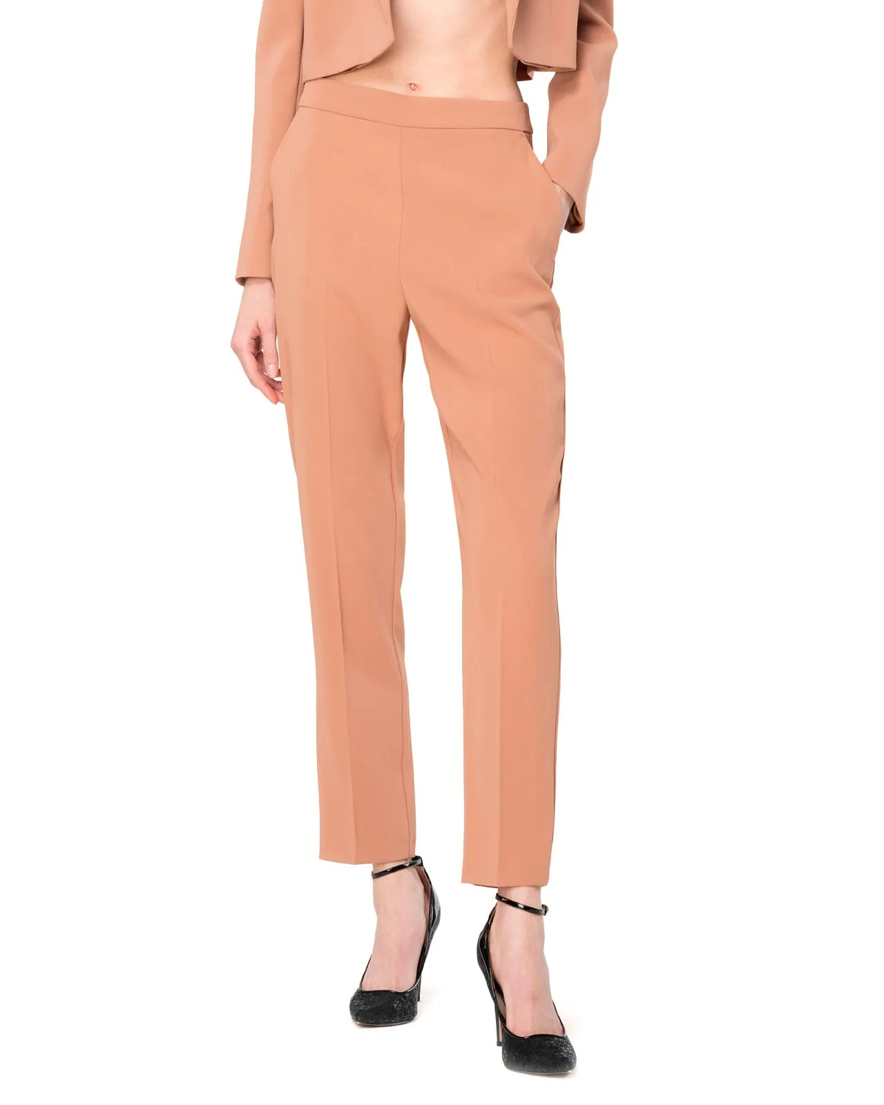 Pantalone Parano crepe stretch fard