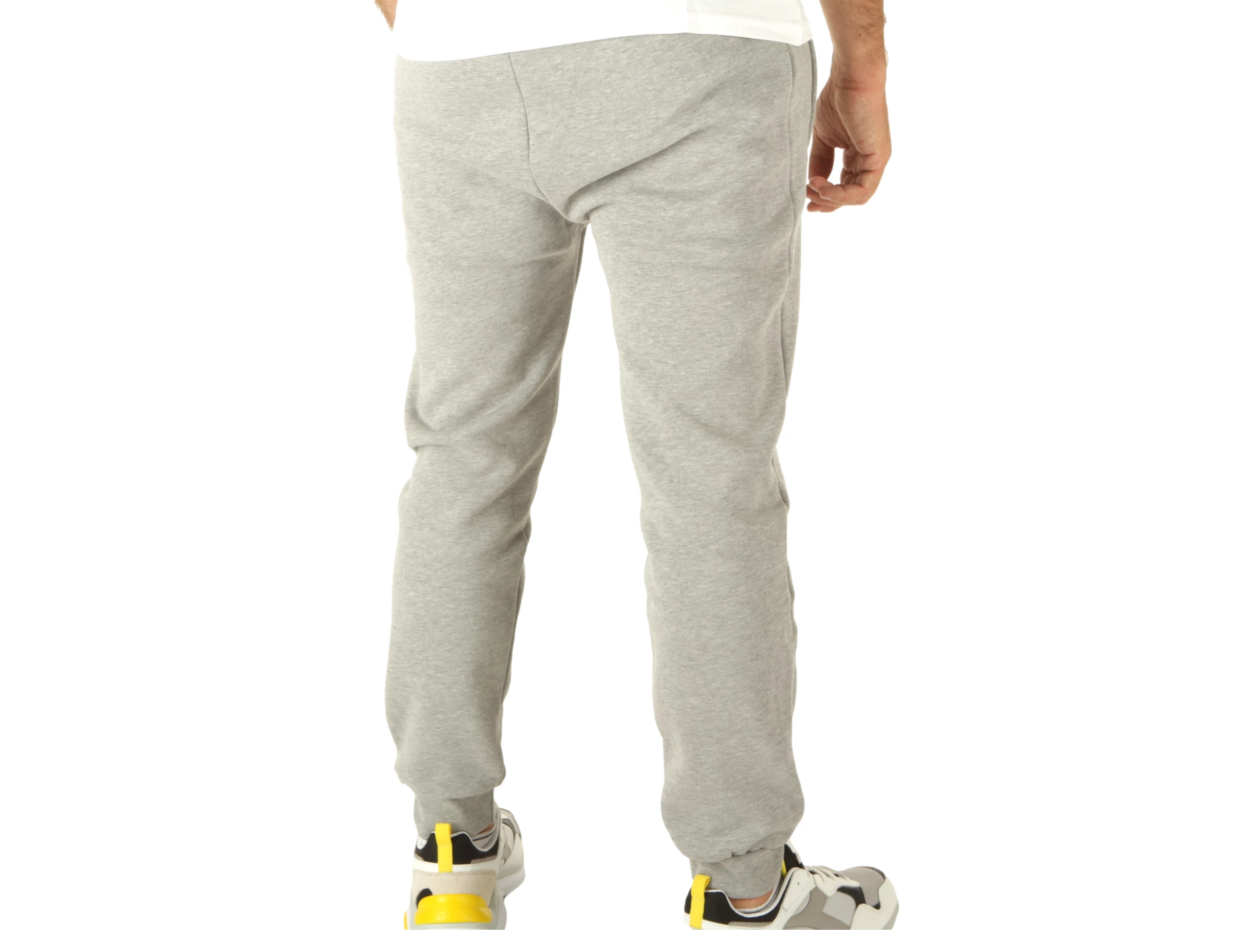 Pantalone Uomo Felpa Grigio Chiaro Melange