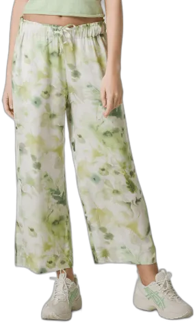 PANTALONI DA DONNA DEHA GREEN FLOWERS D02176 12716