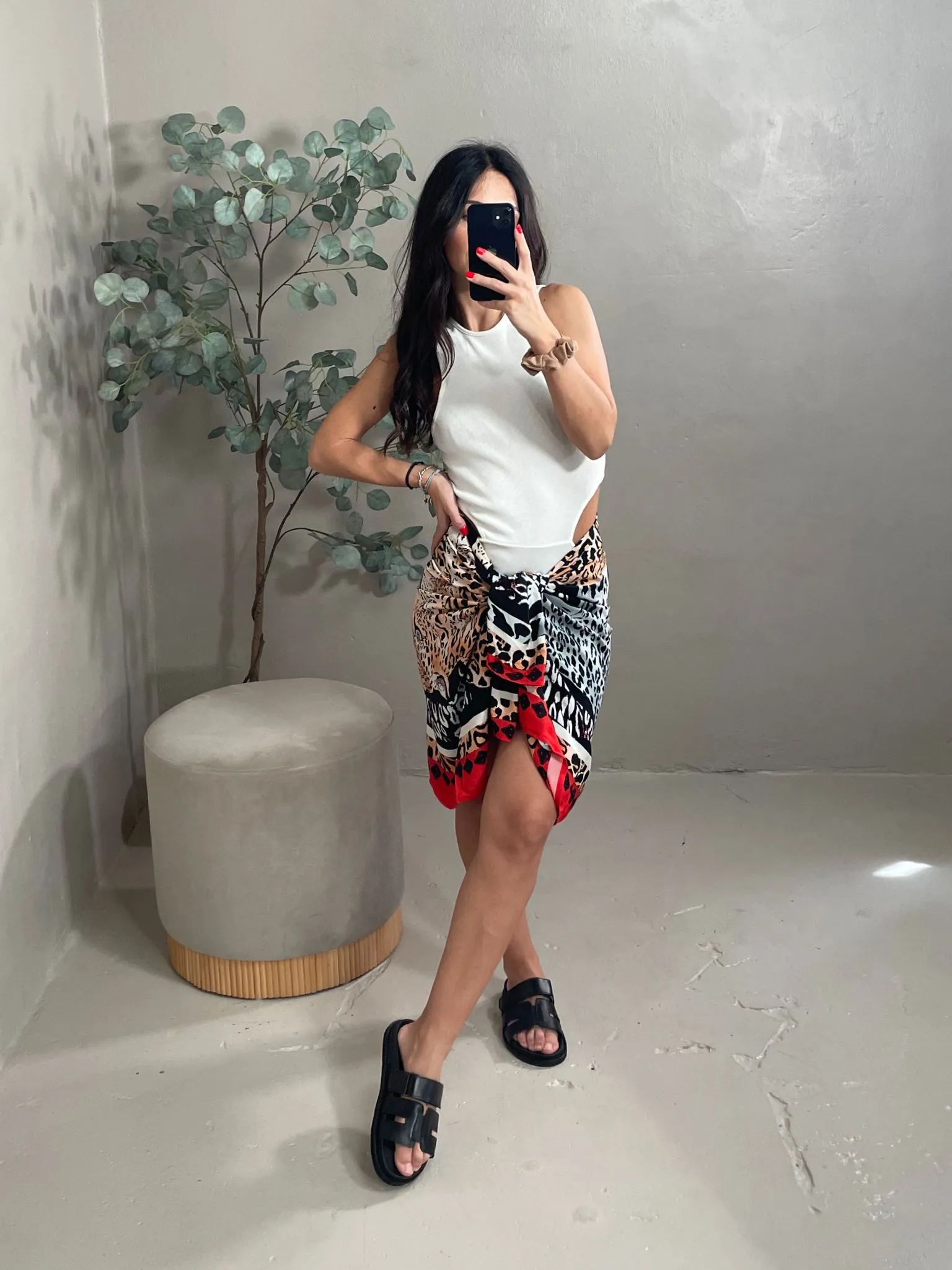 Pareo Con Stampa Animalier