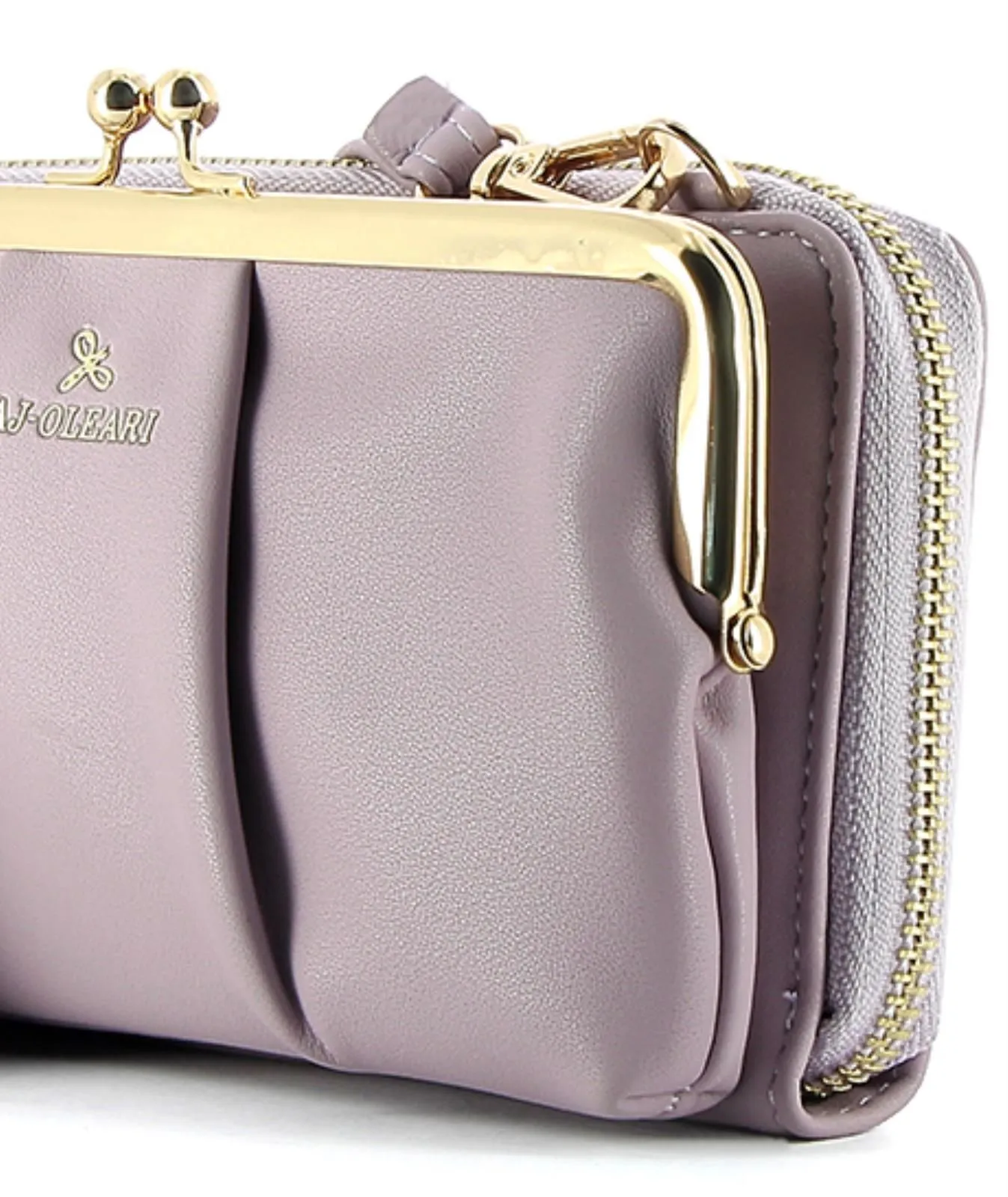 Pochette portafoglio viola