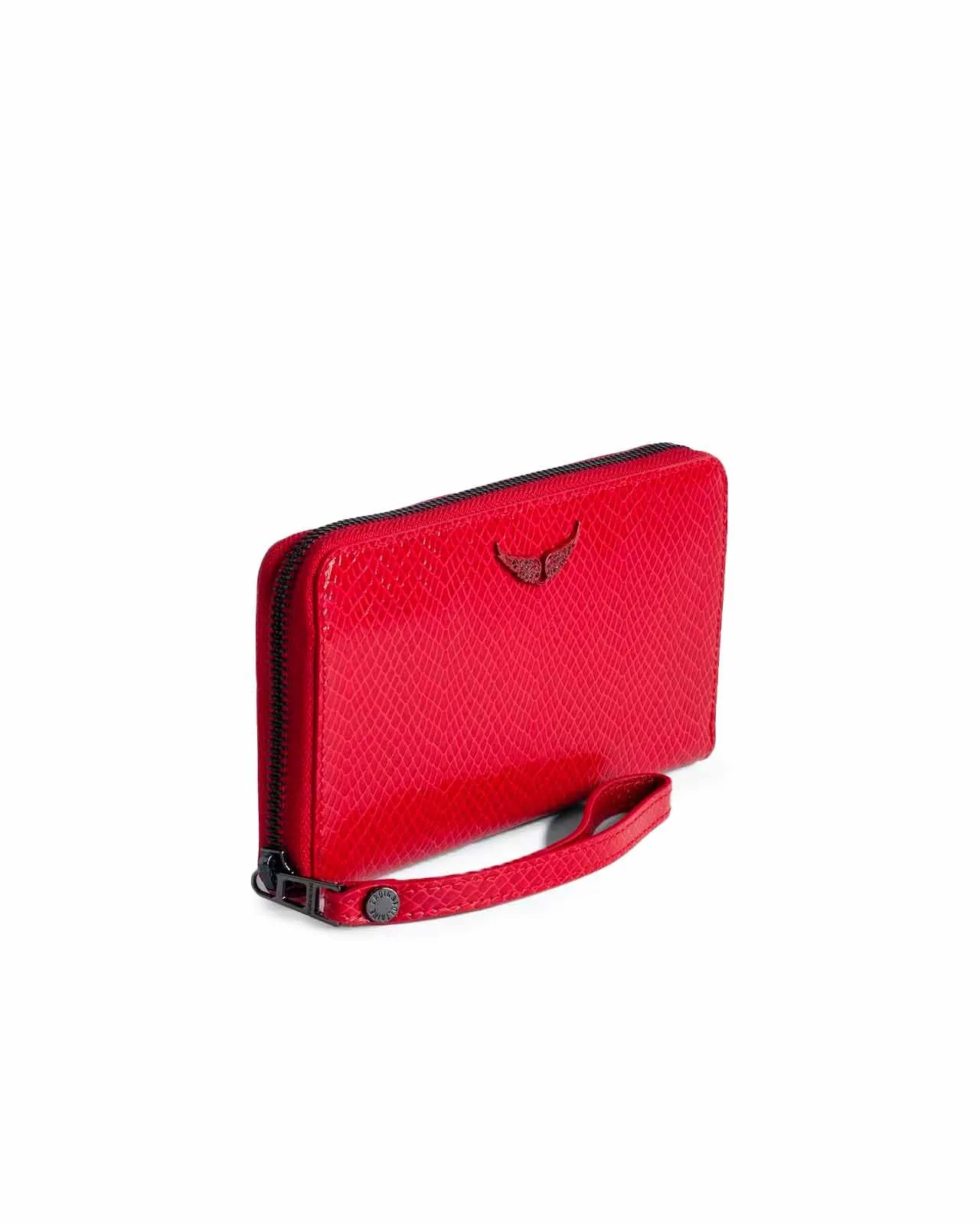 Portafoglio Compagnon Glossy Wild rosso