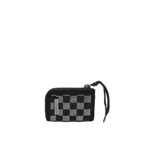 Portafoglio Sprayground Trinity Checkered Nero / Argento