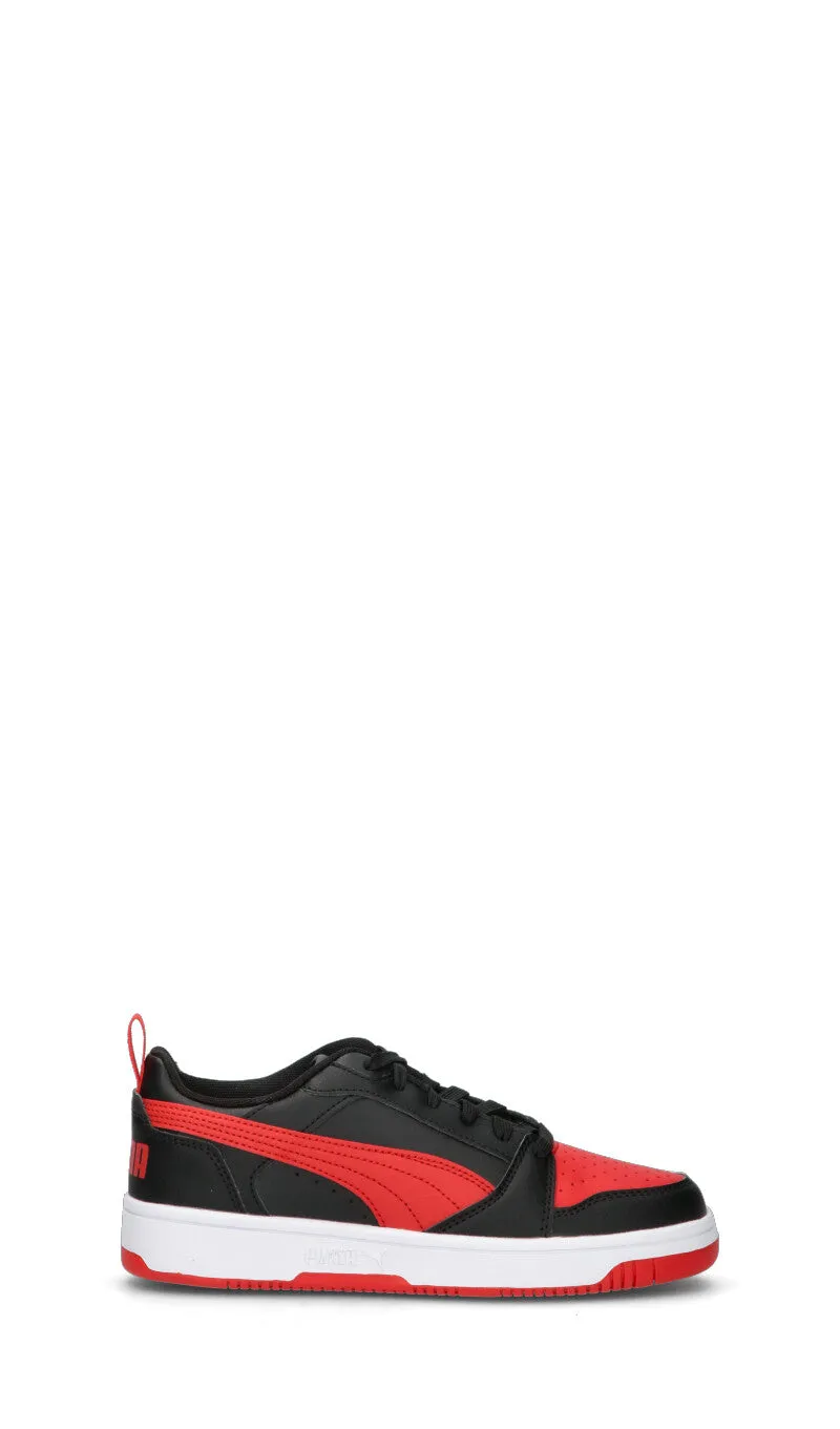 PUMA REBOUND V6 LO JR Sneaker ragazzo nera/rossa/bianca