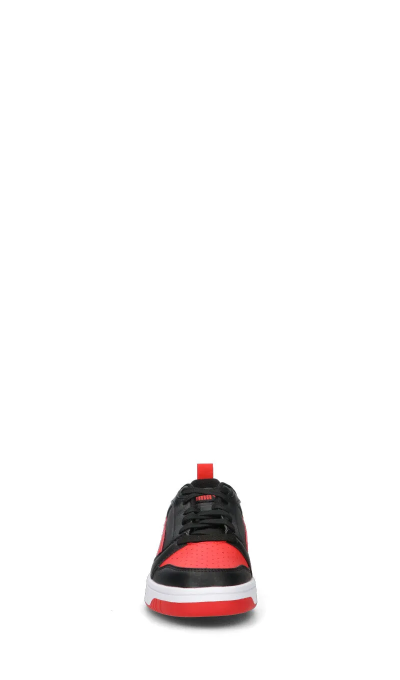 PUMA REBOUND V6 LO JR Sneaker ragazzo nera/rossa/bianca