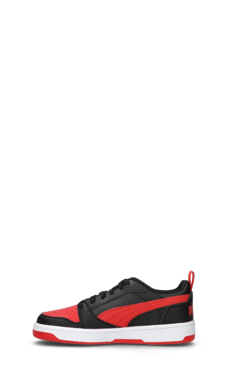 PUMA REBOUND V6 LO JR Sneaker ragazzo nera/rossa/bianca