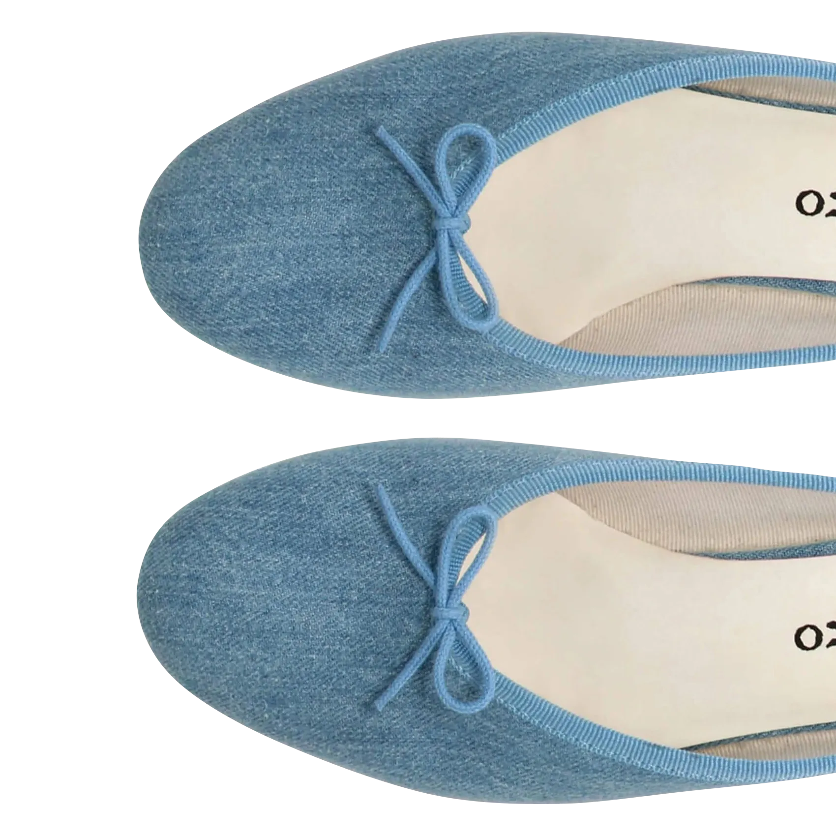  REPETTO   CAMILLE - Mules in pelle in jeans | Blu