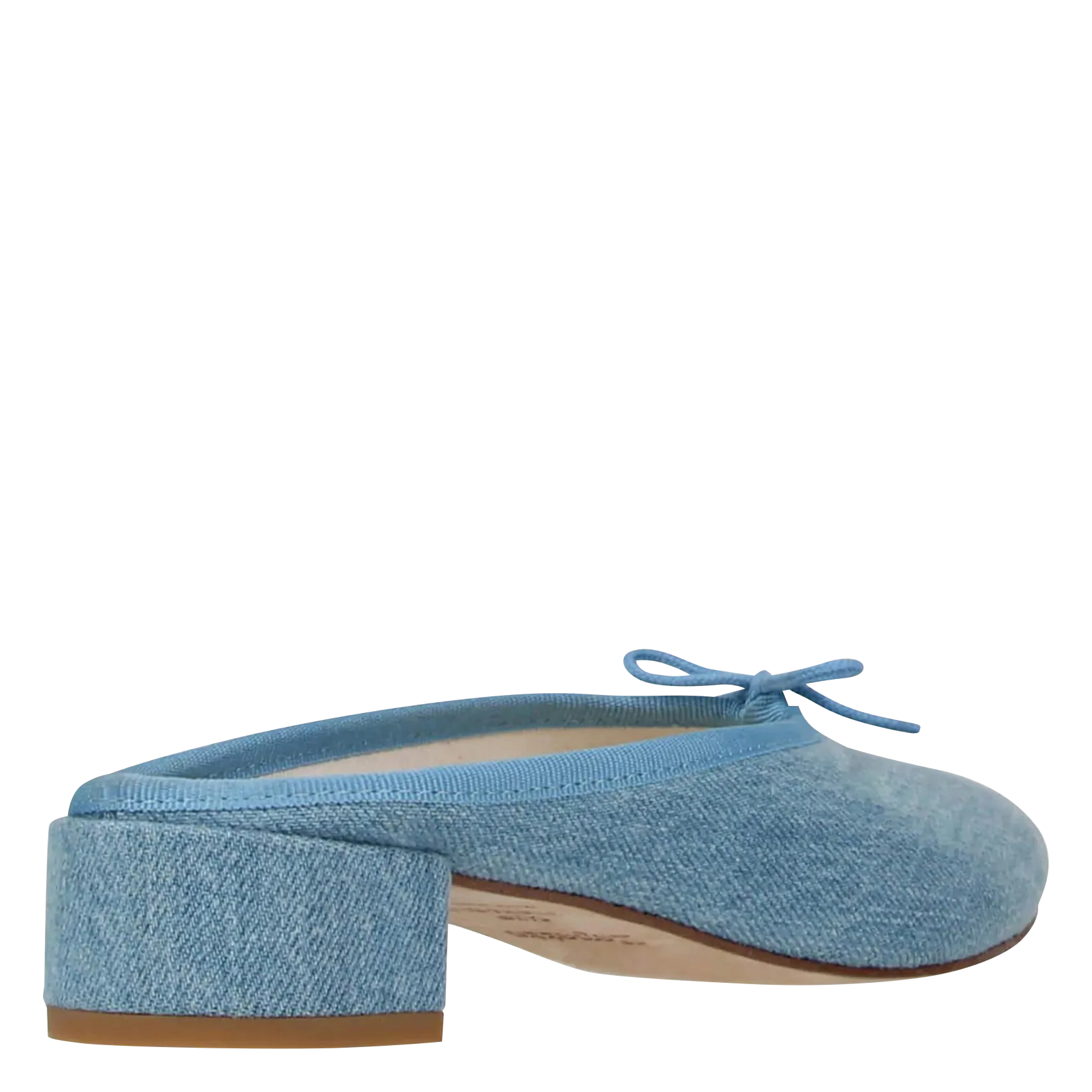  REPETTO   CAMILLE - Mules in pelle in jeans | Blu