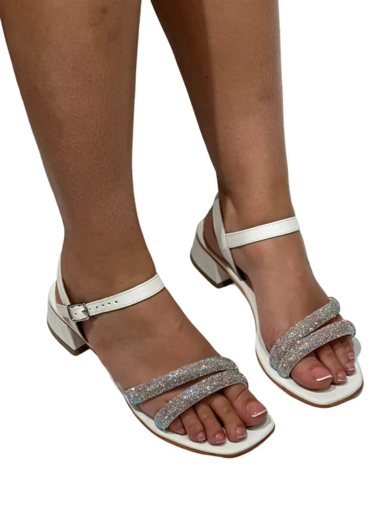 Sandali “Simone Parisi Milano” San 98- Collezione 2024 – Bianco