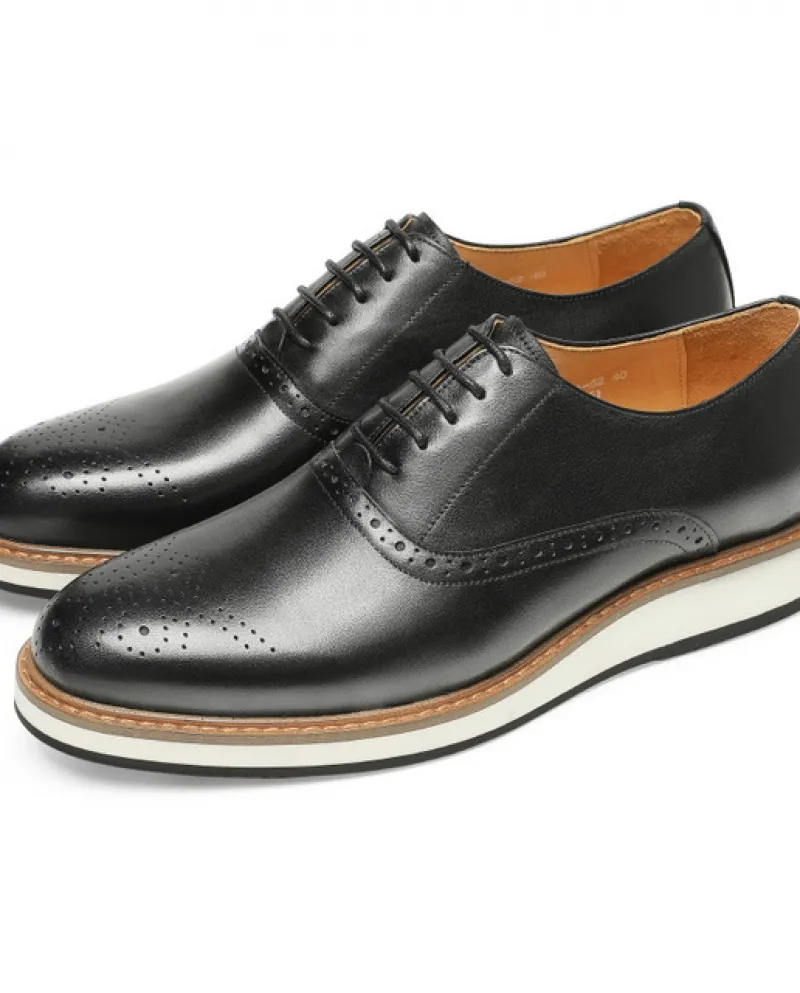 Scarpe casual da uomo di lusso in pelle bovina fatta a mano moda Italia classica stile brougue calzature da sposa in morbida pel